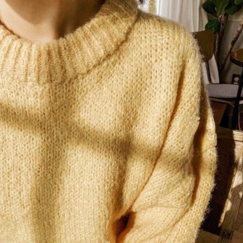 YHWW Ladies Sweater,10 Colors Pink Women Sweater Pullover Female Knitting Overszie Long Sleeve Loose Knitted Outerwear Womens - Image 9