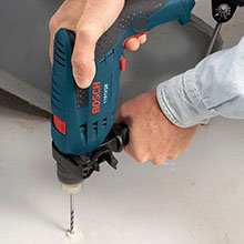 Two speed hammer drill