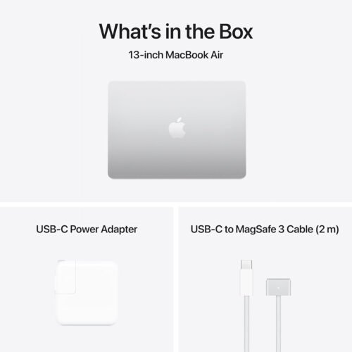 Apple 2025 MacBook Air 13-inch Laptop with M4 chip: Built for Apple Intelligence, 16GB Unified Memory, 256GB SSD Storage, Touch ID Silver - English Keyboard - Image 6