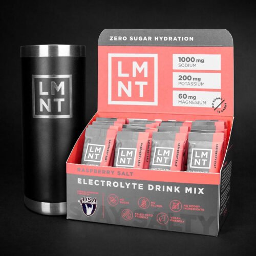 LMNT Zero Sugar Electrolytes - Raspberry Salt | Drink Mix | 30-Count - Image 6