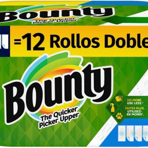 Bounty Select-A-Size Paper Towels, White, 6 Double Rolls  12 Regular Rolls