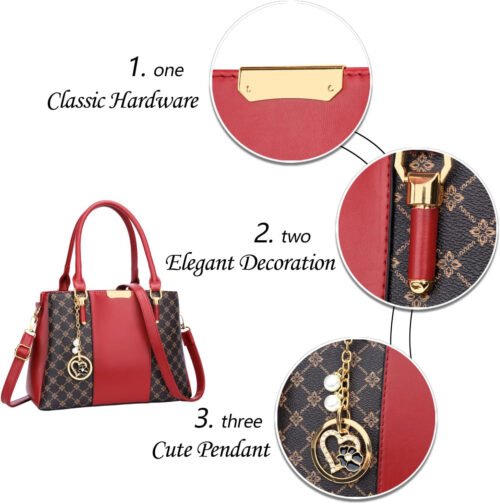 KKXIU Trendy Tote Bag for Women Lightweight Oxford Big Capacity Shoulder Purses and Handbags - Image 3