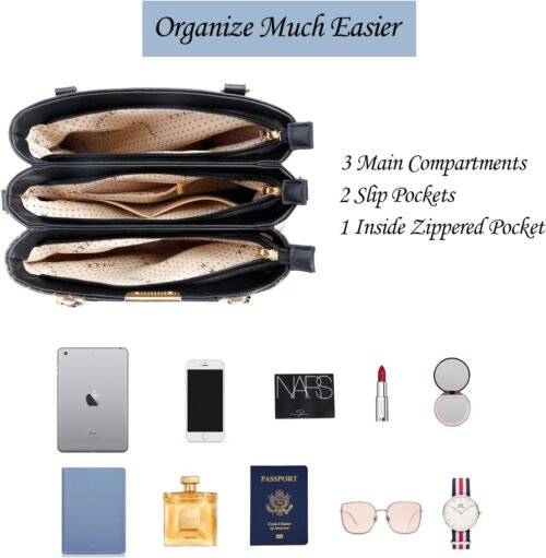 KKXIU Trendy Tote Bag for Women Lightweight Oxford Big Capacity Shoulder Purses and Handbags - Image 7