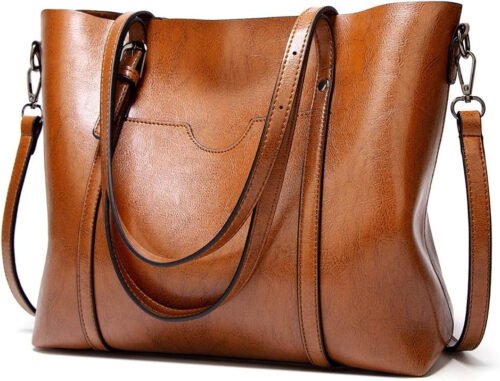 Pahajim Womens PU Leather Crocodile Handbags Top-Handle Satchel Bags Purses and Handbags for Women
