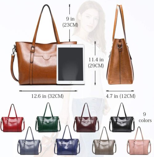 Pahajim Womens PU Leather Crocodile Handbags Top-Handle Satchel Bags Purses and Handbags for Women - Image 3